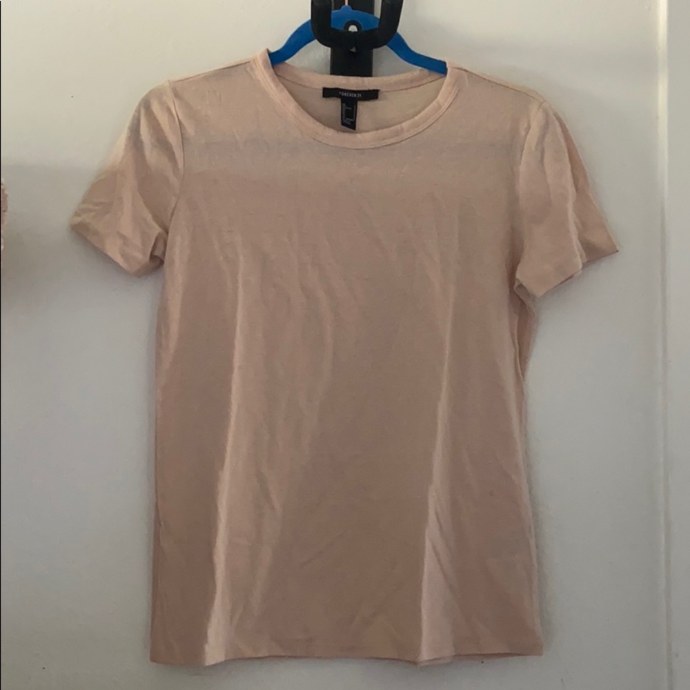 Tanish-pink Forever 21 tshirt